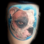best dog color portrait tattoo