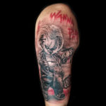 Chucky color portrait tattoo