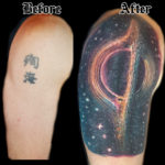 space cover up tattoo
