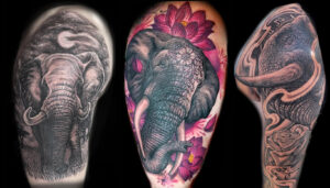 realistic elephant tattoo
