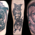 dog portrait tattoo