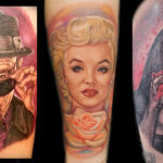 color portrait tattoos