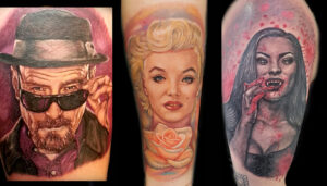 color portrait tattoos