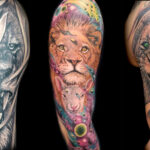 realistic lion tattoos