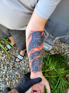 biomechanical tattoo artist San Francisco