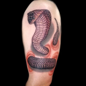 3d realistic snake tattoo
