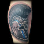 spartan helmet tattoo
