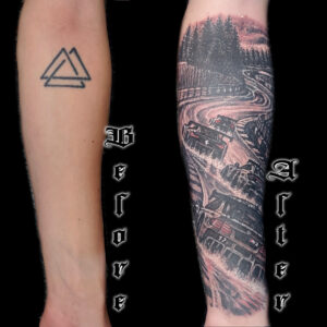 cars cover-up tattoo